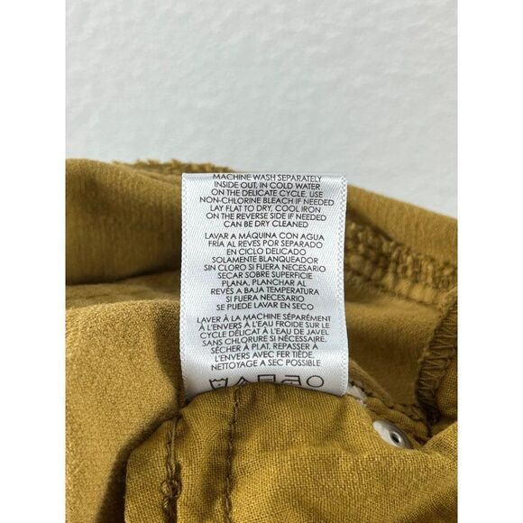 CAbi Jeans Mustard Yellow Umber Skinny Corduroy Pants 2 Low Rise Style 3197 - Picture 7 of 7